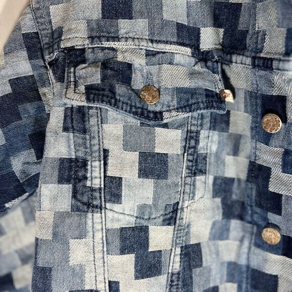 DR COLLECTORS JACQUARD DENIM JACKET NEW NWT S & M - Picture 7 of 10